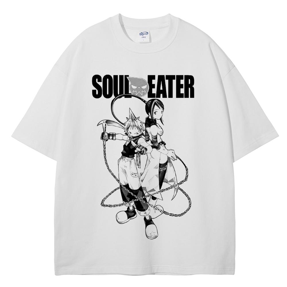 2025 Manga Soul Eater T Shirt MAKA ALBARN SOUL EATER Tshirt Men Women Clothes High Quality Cotton Summer Short Sleeve Tee Shirt