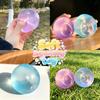 @ Blue Purple Soft Elastic Squishy Toy Cute Pressure Resistant Fidget Toy Simulation Ball Transparent Ball Stress Relieving Toy