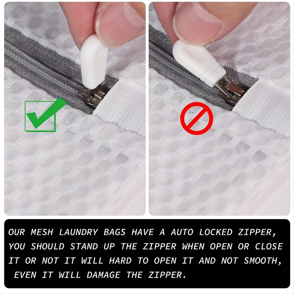 Durable Honeycomb Mesh Laundry Bags for Delicates, Reusable Delicate Wash Bag, Travel Organization Bag for Lingerie, Clothes, Jeans,Sock, Laundry Bags