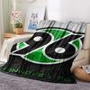1pc Hannover 96 Print Flannel Blanket, High Quality Comfortable for All Seasons, Home Decor, Warmth and Comfort, Perfect for Christmas Gifts58