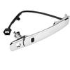 Car Door Handle, 80640-CA012 80645-CA000 Chrome Outside Exterior Door Handle Front Left with Wire and Sensing for Rogue 2010-2013