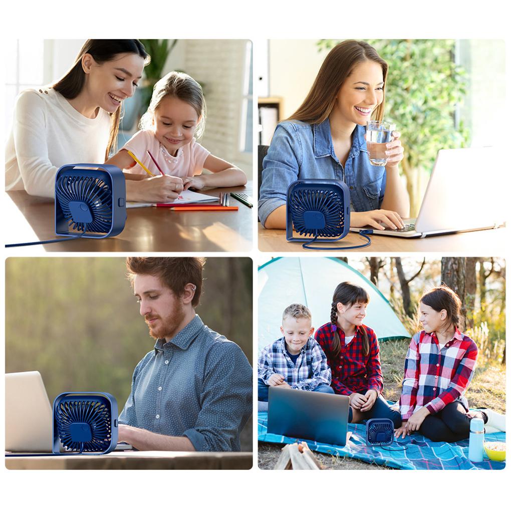 USB Mini Fan With Three Speed Regulation For Compact And Portable USB Powered Office Desk Small Fan