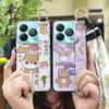 Waterproof Wristband Phone Case For ZTE Blade A75 4G/Z2359 Anti-dust Kickstand Durable Dirt-resistant Phone Holder Cute