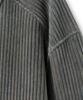 NOIRER Two-Tone Velvet Ribbed Structure T-Shirt (Blue-Gray)
