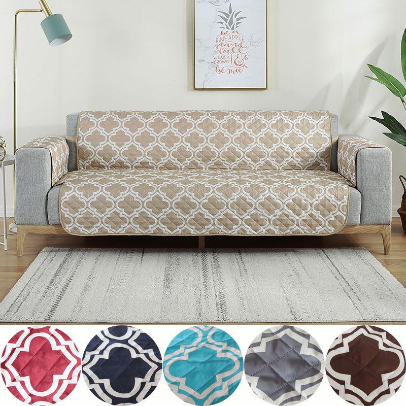 Luxurious Waterproof Sofa Cover With Adjustable Strap For Pet And Kid Protection
