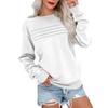 Women's Fashionable Long-sleeved Pullover And Solid-color Sweatshirt