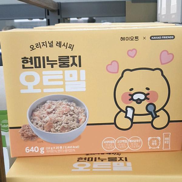 Kakao Friends Brown Rice Nurungji Oatmeal 32g x 20P One thing