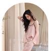 Xuan Liang [with chest cushion] Women's summer ice silk suspender pants with high-end imitation silk home suit set