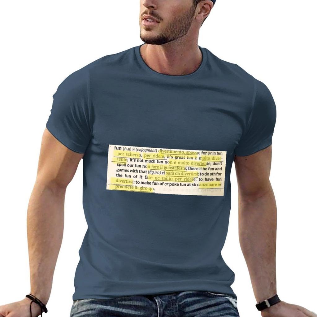 Fun in Italian T-Shirt t shirts for Unisex graphic vintage t shirt custom print t shirt Unisex 100% cotton luxury brand T-shirt