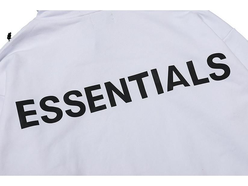 Giacca con cappuccio riflettente unisex FOG Essentials - Felpa sottile in spugna con doppia cucitura
