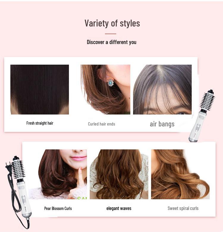 Cepillo Eléctrico Rizador Automático de Alta Potencia: Ajustes de Frío y Calor para Uso Doméstico