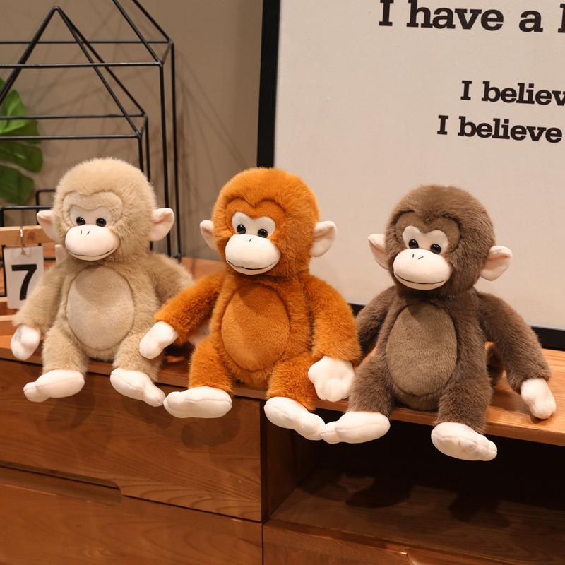 Berühmtes Baby Panchi Plüschtier Niedlicher Daumenaffe und Roter Orang-Utan Mama Weiche Puppe Stofftier Plüschtiere Schönes Geschenk