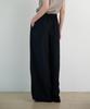 Biyul Wrinkle Half Banding Wide Slacks