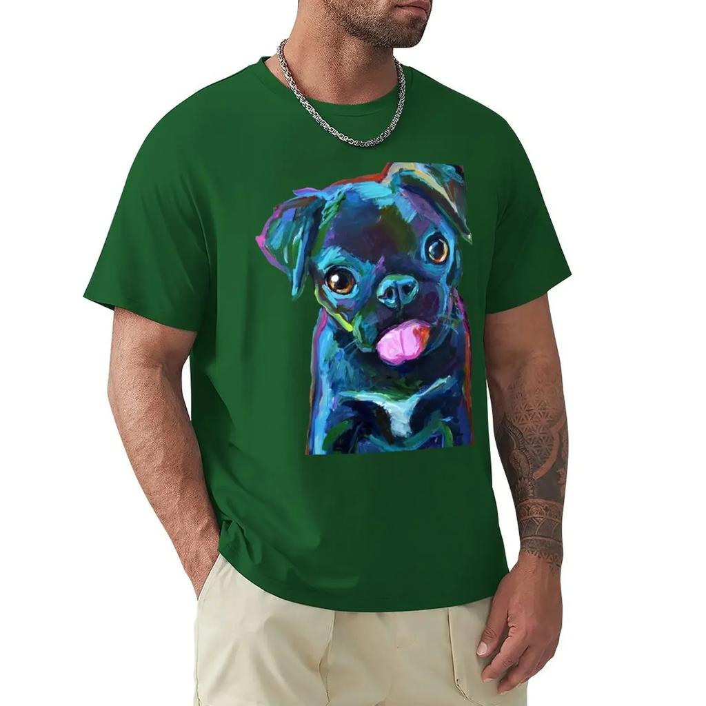CUTE BLACK PUG PUPPY T-Shirt sweat plus size tops plain t shirts shirts graphic tees cute clothes clothes