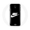 Case for Samsung Galaxy J7 2017 Nike Logo White Background Black