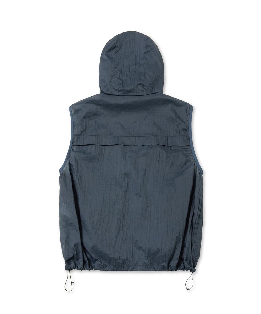 Brownbreath Tag Nylon Hood Vest - Khaki