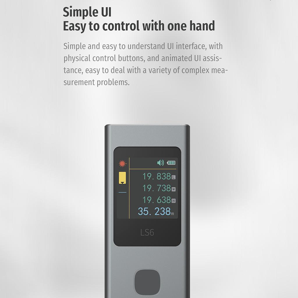 ATuMan LS6 Infrared Rangefinder 3In1 HighAccuracy Measuring Tool with TFT Color Screen Portable
