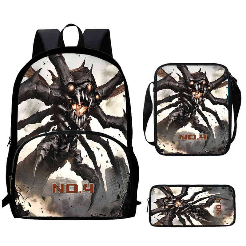 Monster No. 8 Schoolbag Multi-Functional Cross-Border Backpack