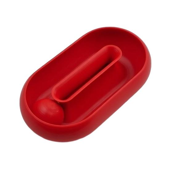 

Cat Track Ball Toy Interactive Cat Toy Oval Track Cat Rolling Ball Enrichment Toy for Indoor Kittens Cats Entertainment Mental Stimulation S червоний