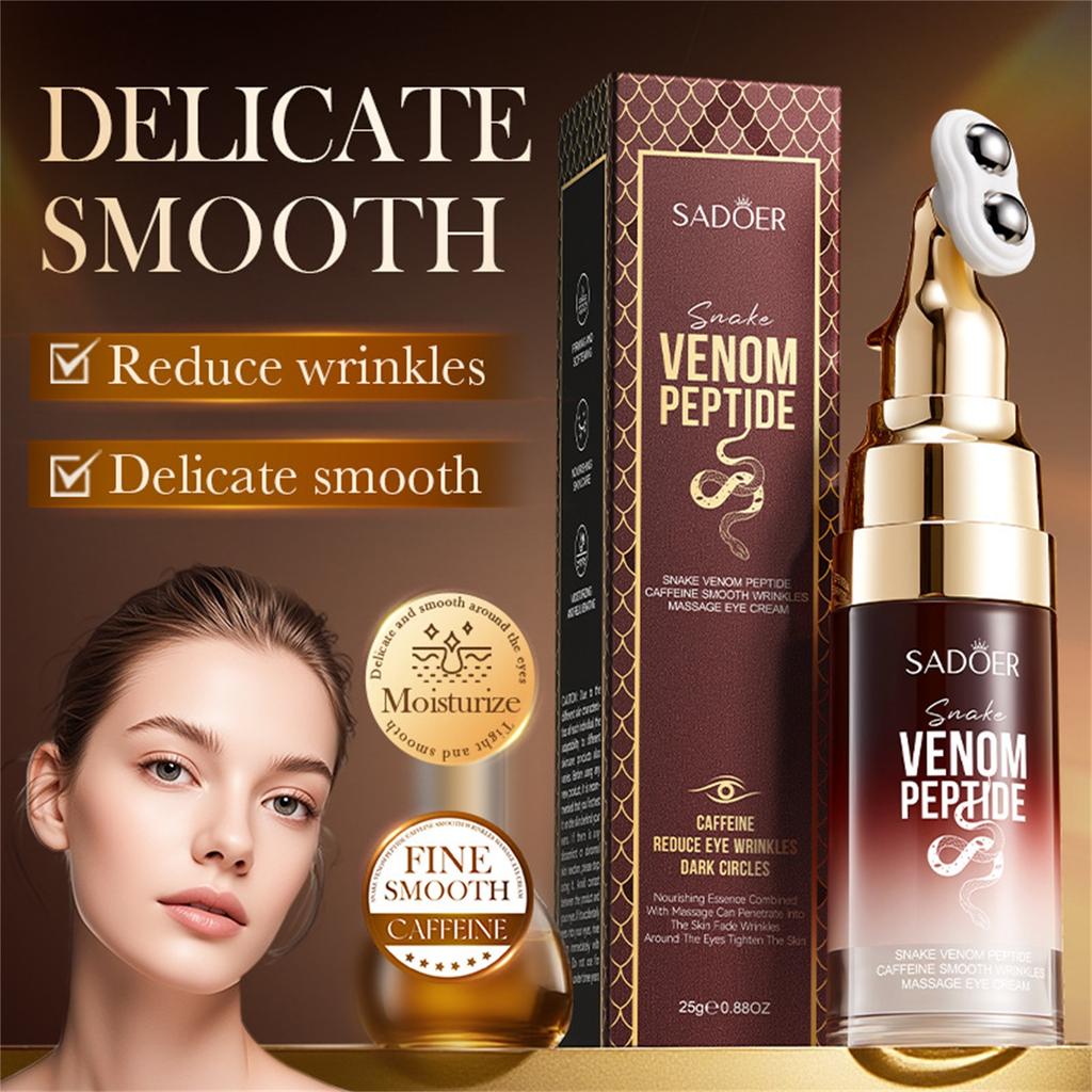 Snake Peptide Caffeine Wrinkle Massage Eye Cream 25g