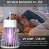 Lampa na komary, pułapka na owady LED UV z siatką elektryczną – Znicz na owady do wnętrz, do domu, sypialni, kuchni, cicha praca, bez chemikaliów