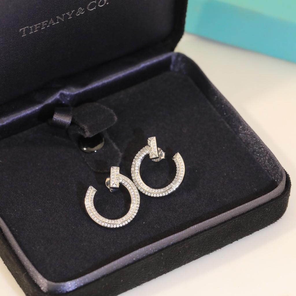 Diamond-studded Nails Earrings Lucky Grass Original Logo Electroplating Daily Wear for Birthday Party Three Color