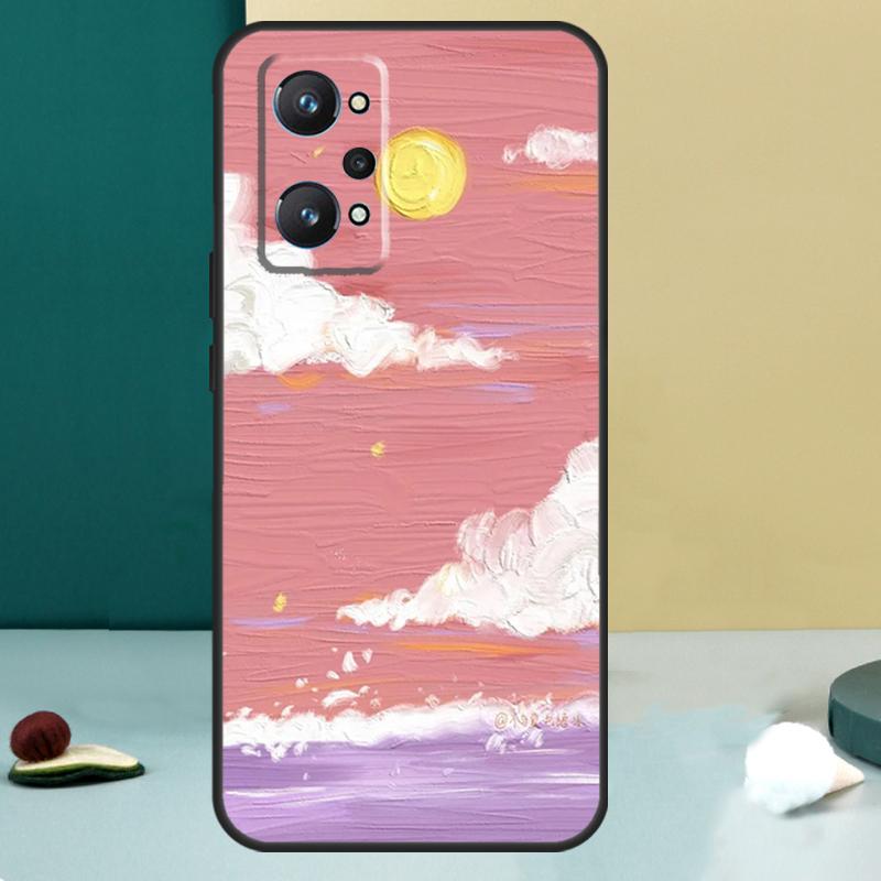 Korean Sunset Scenery For Realme 14 13 Pro Plus 10 11 12 GT 5 6 6T GT7 Pro C61 C55 C53 C51 C21Y C25S C75 C67 Case