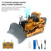RC Bulldozer 2.4Ghz Engineering Vehicle 9/11CH with Light Sound Spray Track Construction Diecast Car Dump Excavatorfor Christmas