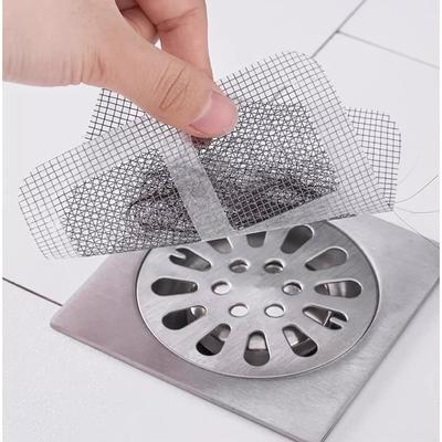 3-50Pcs Disposable Hair Catchers Shower Mesh Shower Drain Covers Floor Sink Strainer Filter Mesh Stickers Bathroom Accessories