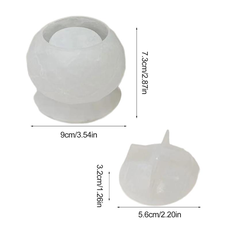 Preget mønster oppbevaringskrukkeform Smykkeorganisator Silikonform Gips Oppbevaringsboks Former for organiseringsentusiaster