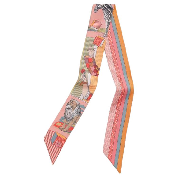 Hermes Printed Decorative Headband Women accessories Rose Yellow H063761SV20 Rose/yellow