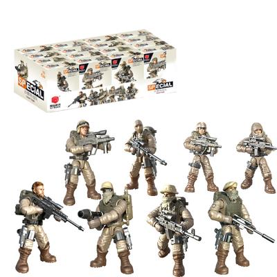 Source, Joint Movable Special Soldiers Police Small Particles Military Building Block Figurine Assembled Toys