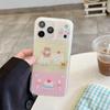 Sweet Cartoon Bear Patchwork Phone Case for iPhone 17, 16 Pro Max, 15, 14