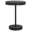 Garden Table - VIDAXL - 75.5x106 Cm - Woven Resin - Powder-coated Steel - Black