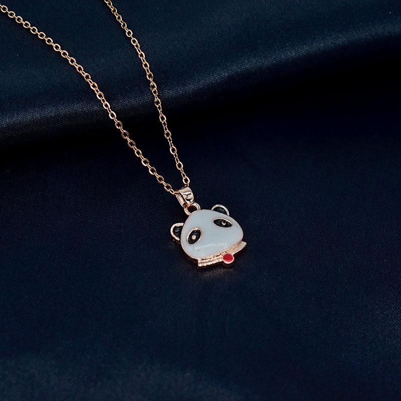 Panda Mascot Style Design High Sense Cute Cartoon Necklace Female