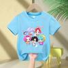 2025 Hot Movie Baby Girls T Shirt Soft Cotton Children's Clothing KPop Demon Hunters Fans Gifts Kids Clothes Fashion Casual Tops