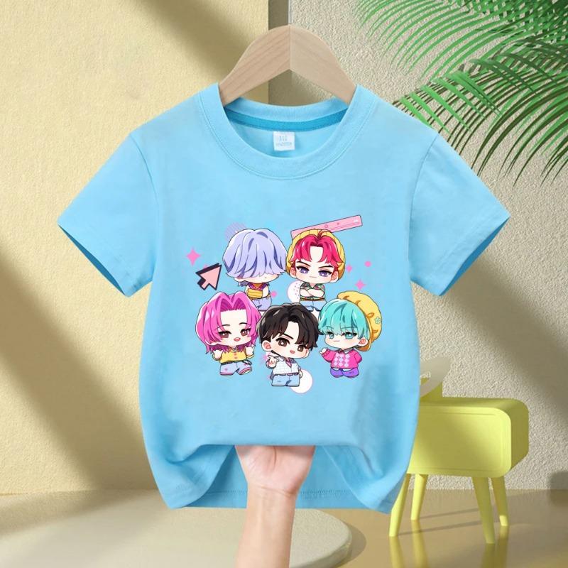 2025 Hot Movie Baby Girls T Shirt Soft Cotton Children's Clothing KPop Demon Hunters Fans Gifts Kids Clothes Fashion Casual Tops