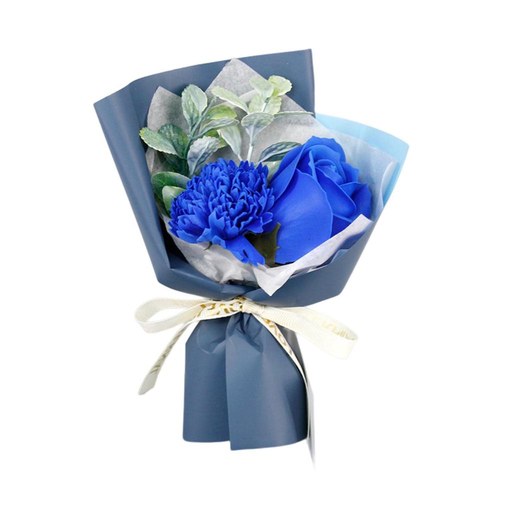 1Pc Lovely Small Soap Rose Flowers Mini Artificial Flowers Bouquet Simulated Flower Soap Wedding Decoration Valentine's Day Gift