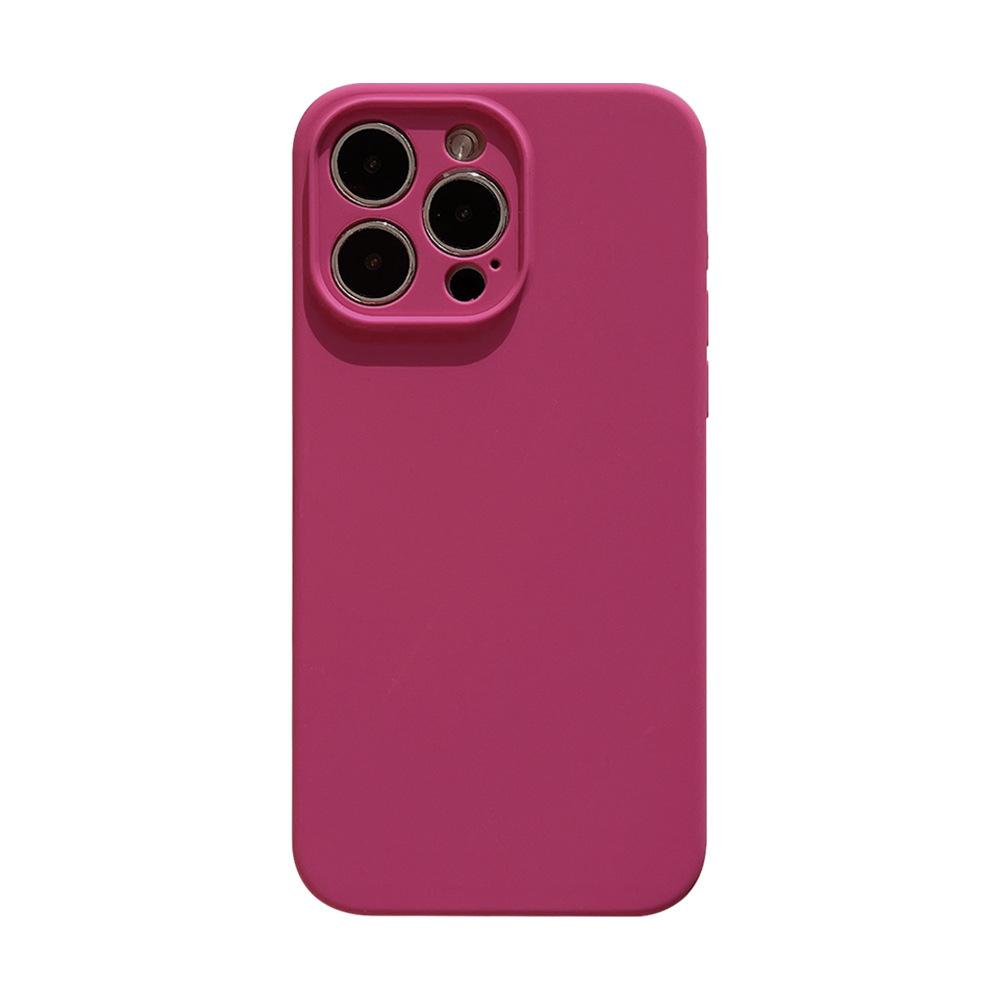 Liquid Silicone 14pro Max for Iphone14 Mobile Phone Case Apple 13 Solid Color 12/11 Premium 14plus