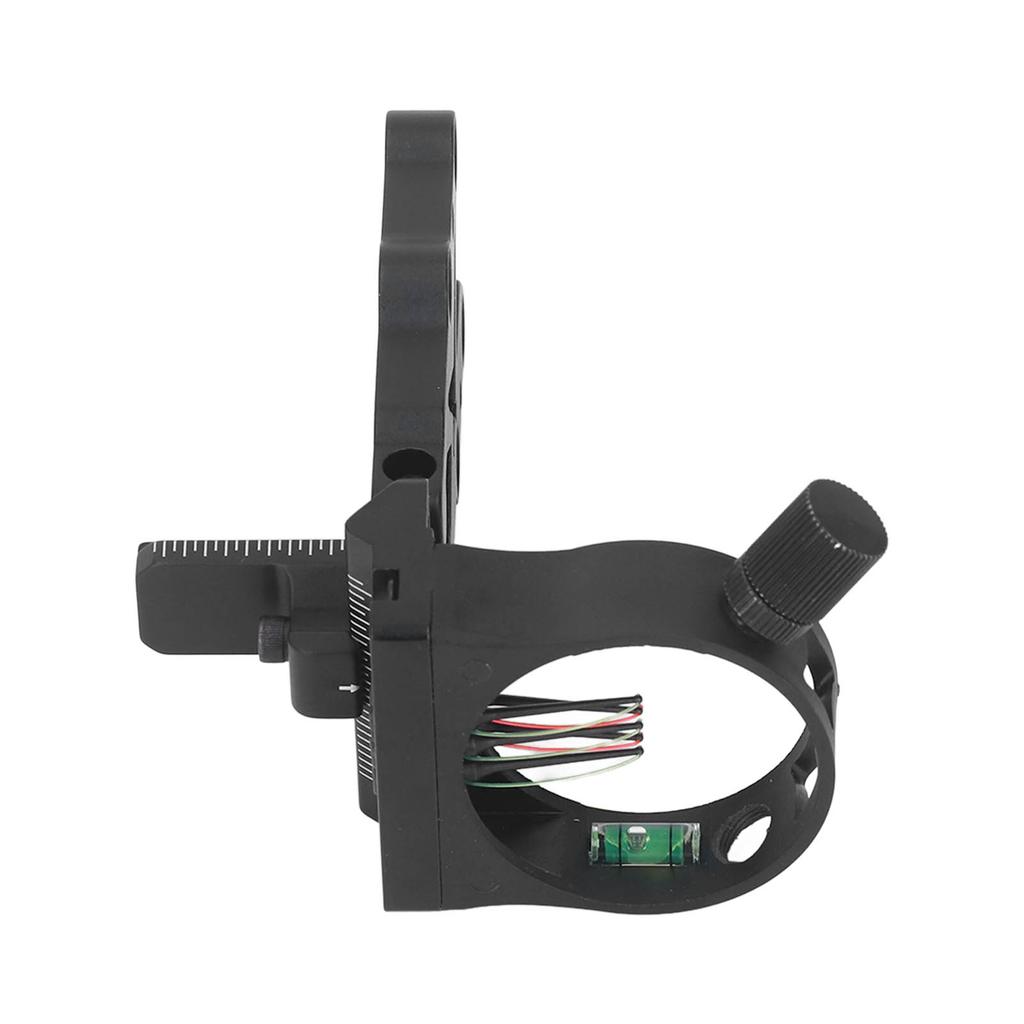 Compound-Bogenvisier mit Wasserwaage, Visierlicht, 5 Pins, Zweiwege-verstellbar, Bogenschießzubehör für Outdoor