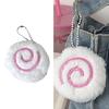 Plush Fish Cake Keychain Hanging Ornament for Fish Enthusiasts Handmade Key Chain Jewelry Decorative Fish Accessory