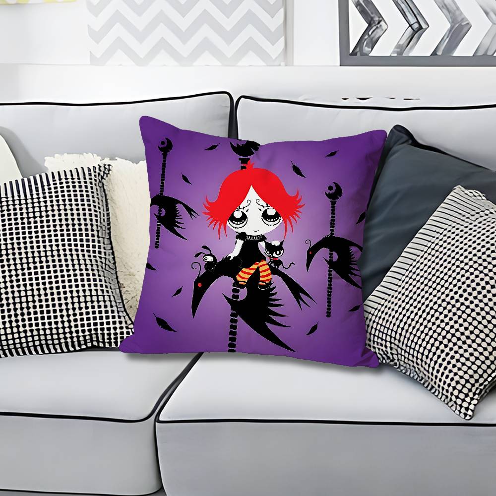 RRuby GGloom Gothic Various Sizes Square Pillow Case For Car Home Bedchamber Decor Custom Valentine gift