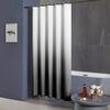 Rideau de douche anti-moisissure 200x200 cm noir dégradé en polyester - imperméable avec 12 crochets