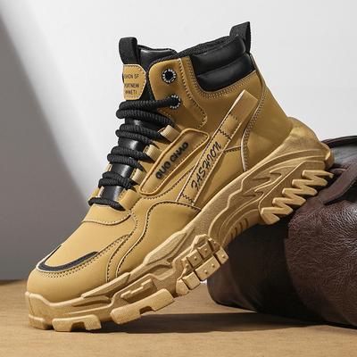 Men's Shoes Autumn New Men's Martin Boots Trendy Versatile Tooling Shoes Non-slip and Wear-resistant Thick-soled Desert Boots Men