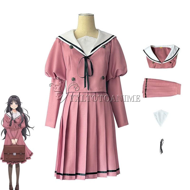 

The Fragrant Flower Blooms With Dignity Waguri Kaoruko Cosplay Costume Long Wig JK Uniform Carnival Women Casual Daily Set L