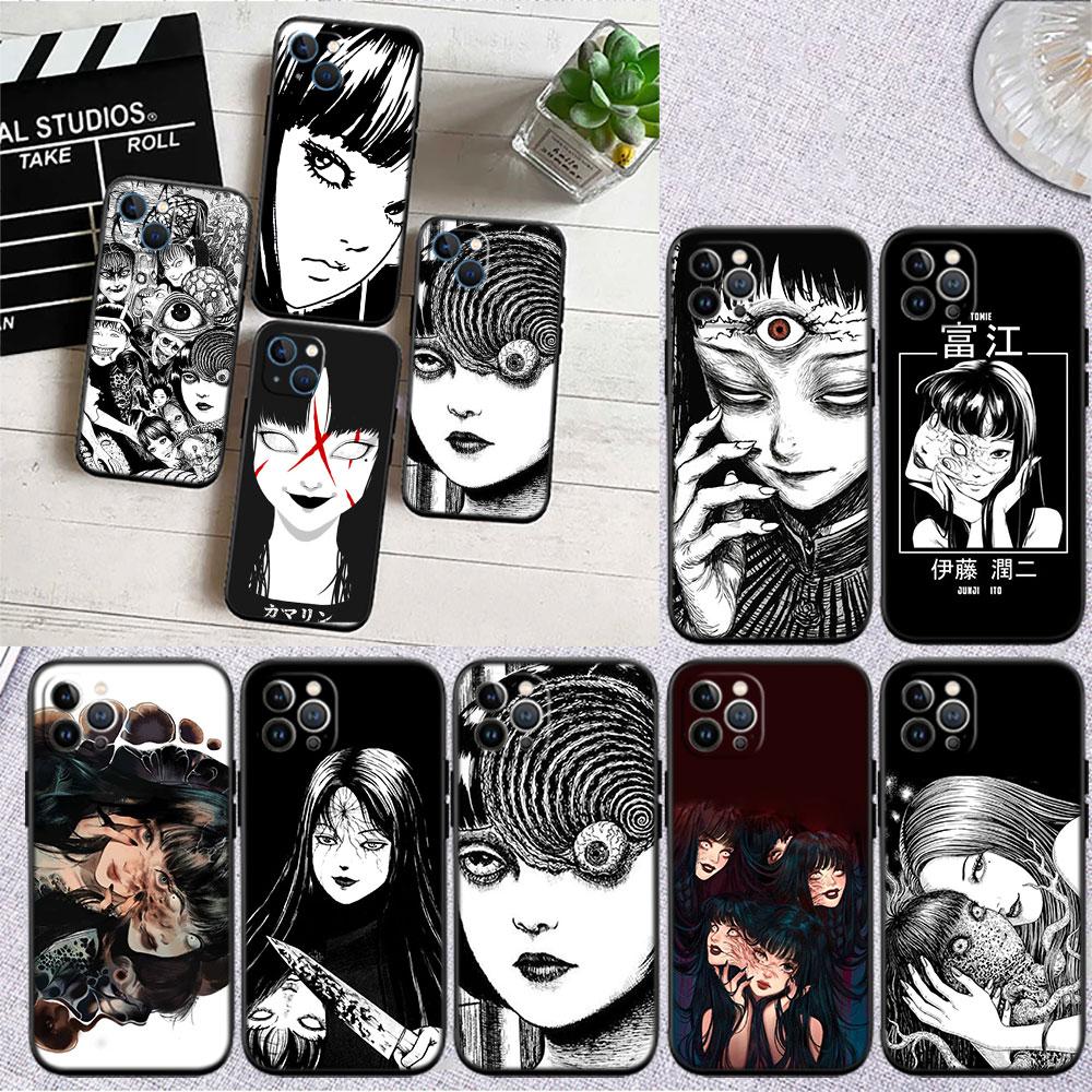 BF75 Junji Ito Tomie Soft Shell Phone Case for Redmi Note 13 14 Pro+ Plus A3 A3X 13X 13C 13R 14S 14C 14R