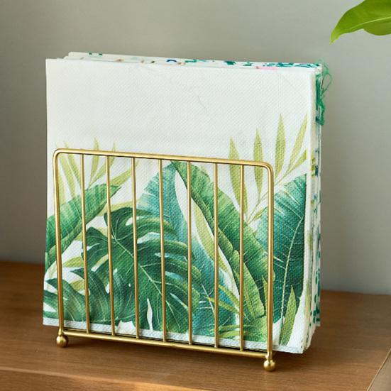 Napkin Holder for Table Iron Wire Standing Napkin Dispenser for Kitchen Dining Table Restaurant Farmhouse Decor