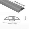1 Stück 2mX3cm Selbstklebende Bodenkabelabdeckung Bodenkabelkanal PVC Anti-Tritt-Abdeckung für Kabel Kabelabdeckung PVC-Abdeckung