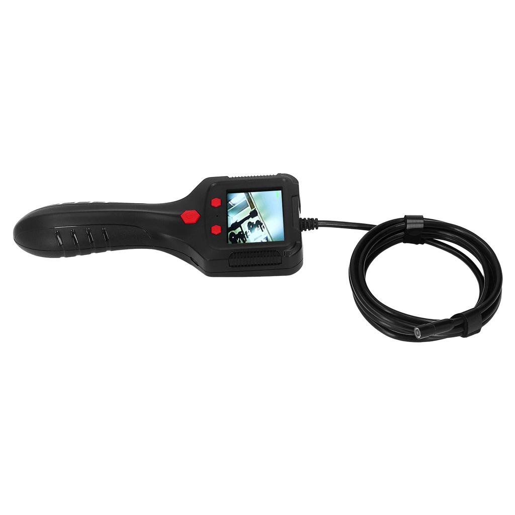 Handheld Endoscope 2.4in HD IPS LCD Screen Waterproof Lens Flexible Cable Portable Pipe Inspection Camera with Light 5V