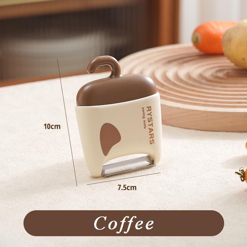 

Stainless Steel Vegetable Peeler Double Head Potato Cutting Tool with Cleaning Brush Cucumber Slicer Pear Peach Apple Stripper кавовий